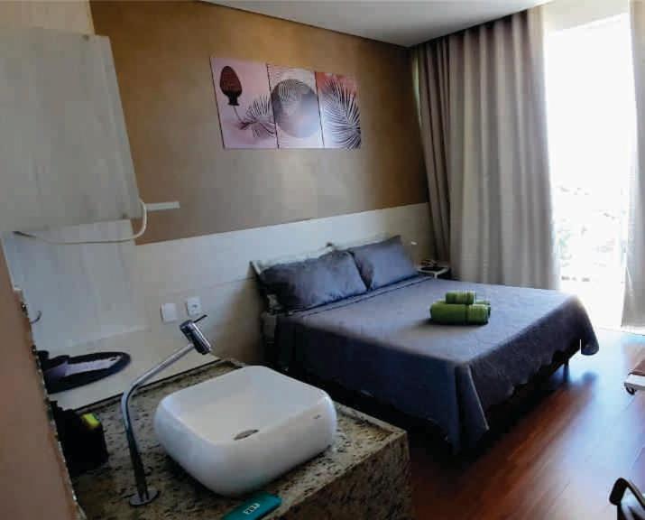 Apto 201 Com Varanda, Self Check-In, Ar, Tv E 14Km Aeroporto 圣湖镇 外观 照片